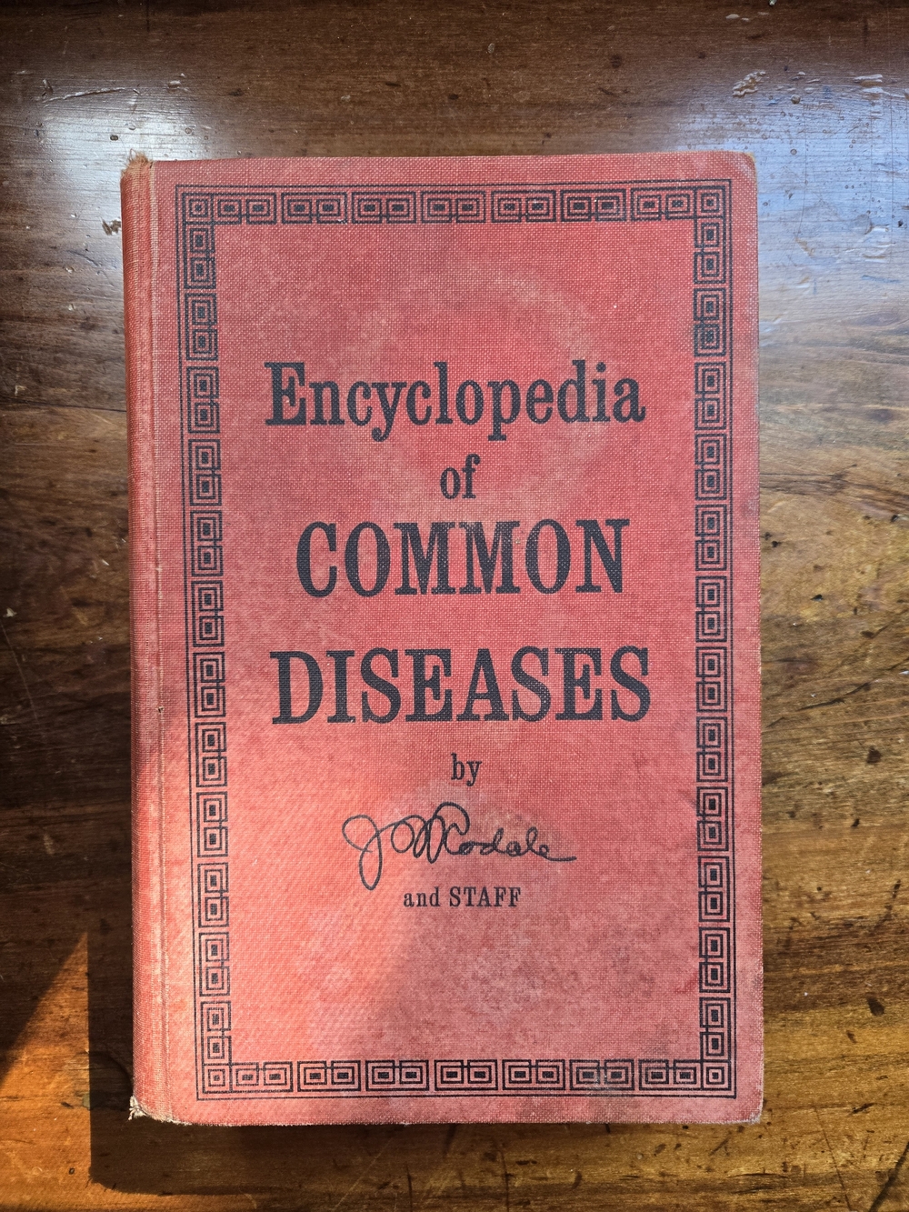 Encyclopedia of Common Diseases - Red Hardcover Medical Book 60s/70s